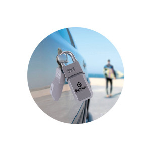 Surf Logic Key Security Lock silver