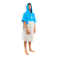 Surf Logic Towel Poncho cyan/grey